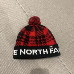 THE NORTH FACE チェック柄ニット帽