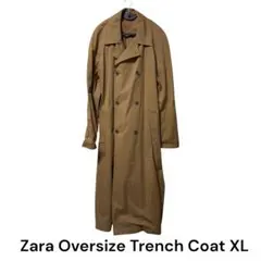 ZARA ザラ オーバーサイズ トレンチコート L-XL ロング キャメル