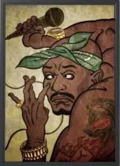 APPLEBUM 浮世絵風2Pac ポスターA1サイズ - メルカリ