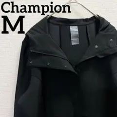 Champion【M】チャンピオン パーカー ハイネック 長袖 サムホール 黒のサムネイル