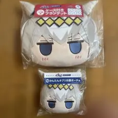 エンタメくじウマ娘　ラスト賞 ケース付きブランケット　オグリお顔ポーチ賞