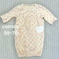 [中古]50-70サイズ/conoco 水玉模様 ツーウェイ・ドレスオール