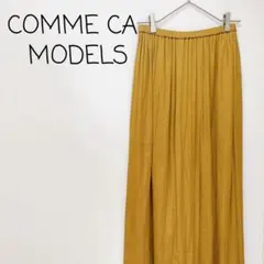 【美品】COMMECAMODELS ワイド パンツ スカート イージー サテン