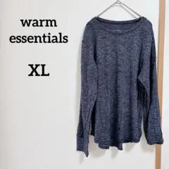 ★長袖 Tシャツ インナー ストレッチ とろみ素材 ダークグレー ヨガ【XL】