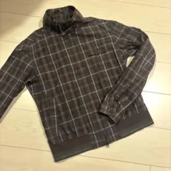 HAMNETT チェック柄 ジップアップ ブルゾン ブラウンのサムネイル