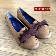 未使用　ELLE SPORT 23cm モカシン　軽量シューズ