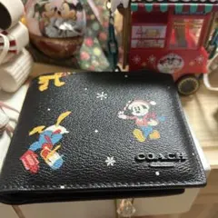 COACH 二つ折り財布 Disney コラボ