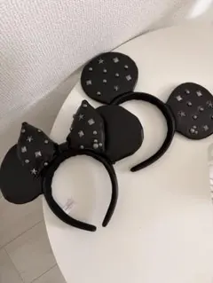 ディズニーカチューシャ　レザー　セット