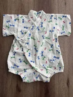 トンボ柄 ベビー甚平 70cm