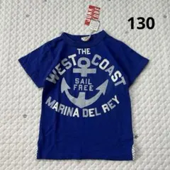 【6017】ジャンクストアー　半袖Tシャツ　新品　ブルー　130cm