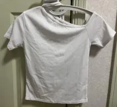 une mansion 半袖　ワンショルダー　Tシャツ　ホワイト　白　レディースのサムネイル
