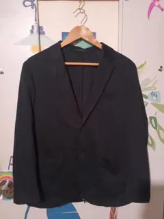 UNIQLO コンフォート2Bジャケット M BLACK 464028　ユニクロ