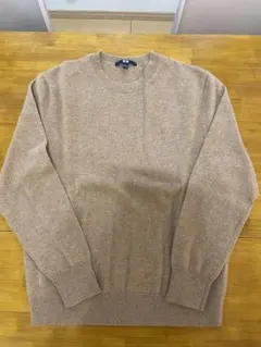 UNIQLO カシミヤ100% ベージュ長袖ニット
