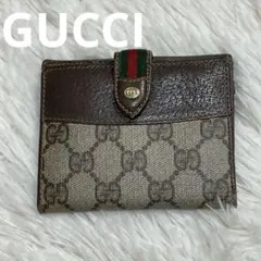GUCCI オールドグッチ 二つ折り財布 GG シェリーライン