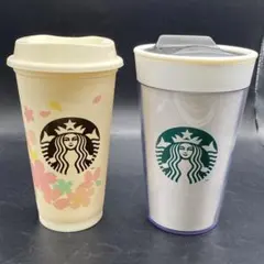 2個セット　スターバックス タンブラー　リユーザブルカップ　桜　no.148