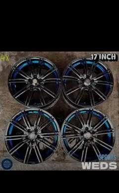 WEDSSPORT 17インチ 215/45/17 ウェッズ ホイル 4本のサムネイル