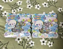 【２枚】ぷくぷくあわわちゃん　おはじきシール