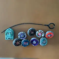 ベイブレード 8個セット ランチャー付き