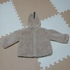 COMME CA ISM フード付きアウター 110A ベージュ