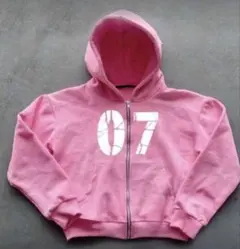 短丈ジップフーディ y2k archive opium 海外ストリート