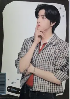 ENHYPENエンハイプンセガラッキーくじ F賞 クリアビッグカード ジェイク