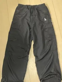 LA刺繍カーゴパンツ M 黒