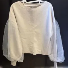 Arpege story バックチュールカットソー ライトグレー パールネック Arpege story バックチュールカットソー パールネック M - メルカリ