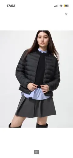 ユニクロ UNIQLO パフテックコンパクトジャケット M ブラック