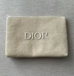 ディオール　ノベルティ　ラフィア　ストロー　ポーチ　大きめ