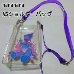 nana-nana A5ショルダーバッグ　ラフィックプリントPVC