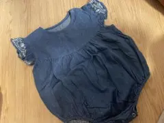 デニムロンパース