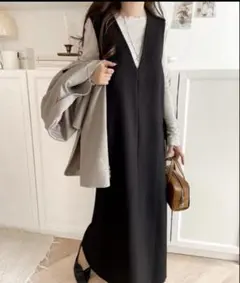 Classical Elf クラシカルエルフ　ポケット付　ワンピース ブラック