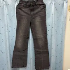 GRL フレアデニムパンツ[cu161] ブラック xsサイズ