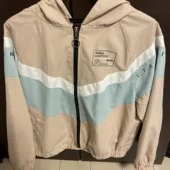 lovetoxic フード付きジャケット ベージュ/水色