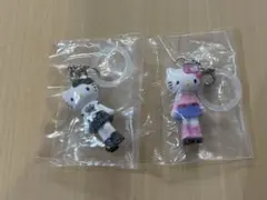 ハローキティ ファスナーマスコット チャーム 足長 バッグ 2点セット