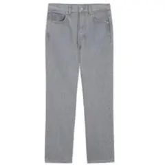 【美品】GU ストレートデニム グレー