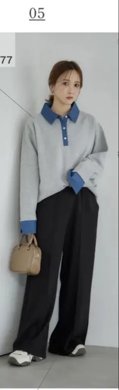 田中里奈 mysa closet フレアパンツ　黒M