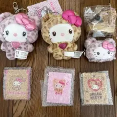 ハローキティ ギャルくクマ マスコット ミラー レオパード ヒョウ柄