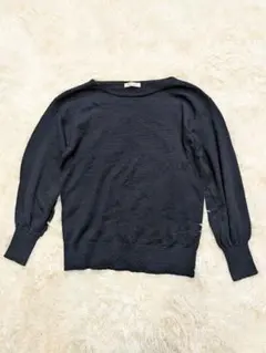 Te chichi ダークブルー 長袖ニットセーター M