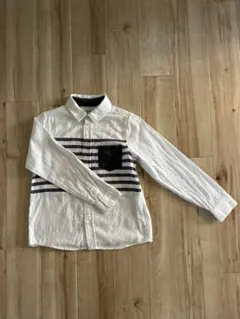 GLOBAL WORK ストライプ 長袖シャツ XL