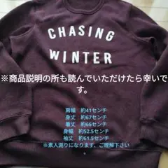 CHASING WINTER プリント スウェット（GU）