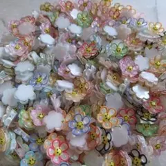 ニコちゃん フラワー ネイルパーツ 約170個のサムネイル