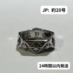 指輪　リング　クロス　シルバー　約20号サイズ　アメカジ　メキシカン　CR367