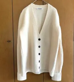 JIL SANDER ジルサンダー ウールニット カーディガン アイボリーのサムネイル