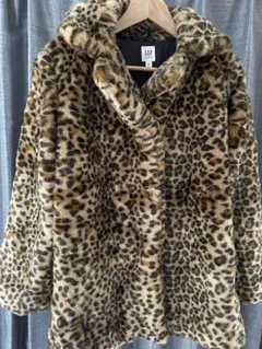 Gapkids試着のみヒョウ柄コートジャケットブルゾンボアレオパードハロウィン