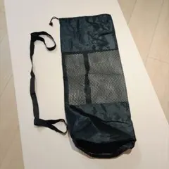 【新品未使用】ヨガマットケース/バンド付き/黒メッシュ