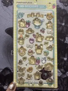 ポムポムプリンボンボンドロップシール