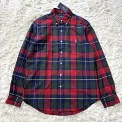 新品タグ付き ラルフローレン ボタンダウンシャツ マドラスチェック ポニー刺繍