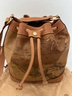 プリマクラッセ地図柄 ショルダーバッグ