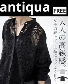 アンティカ パターントルソー☆レースフロントシャツ☆FREE